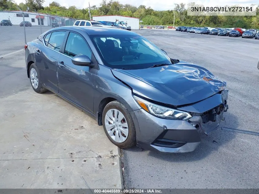 2020 Nissan Sentra Sv Xtronic Cvt VIN: 3N1AB8CV1LY272154 Lot: 40445589