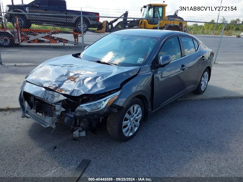 2020 Nissan Sentra Sv Xtronic Cvt VIN: 3N1AB8CV1LY272154 Lot: 40445589