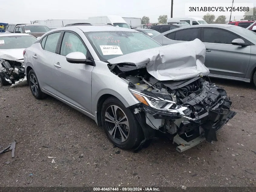 2020 Nissan Sentra Sv Xtronic Cvt VIN: 3N1AB8CV5LY264588 Lot: 40457448