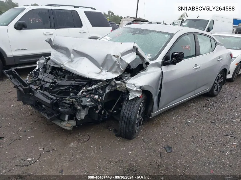 2020 Nissan Sentra Sv Xtronic Cvt VIN: 3N1AB8CV5LY264588 Lot: 40457448