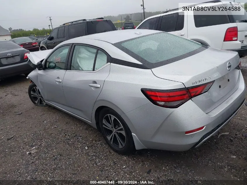 2020 Nissan Sentra Sv Xtronic Cvt VIN: 3N1AB8CV5LY264588 Lot: 40457448