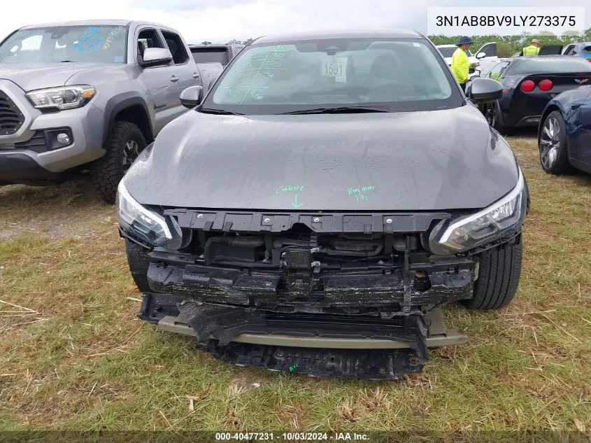 2020 Nissan Sentra S Xtronic Cvt VIN: 3N1AB8BV9LY273375 Lot: 40477231