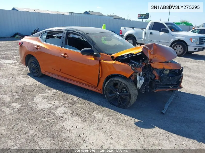 2020 Nissan Sentra Sr Xtronic Cvt VIN: 3N1AB8DV3LY275295 Lot: 40491076