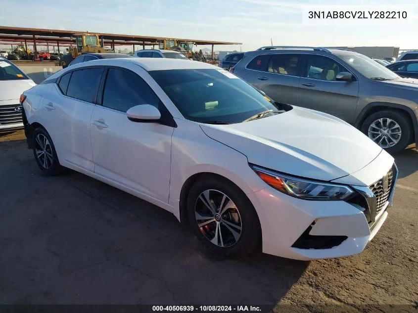 2020 Nissan Sentra Sv Xtronic Cvt VIN: 3N1AB8CV2LY282210 Lot: 40506939