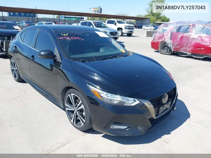 2020 Nissan Sentra Sr Xtronic Cvt VIN: 3N1AB8DV7LY257043 Lot: 40525596