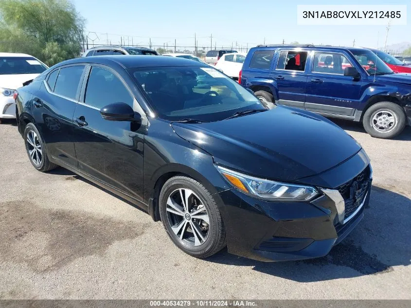 2020 Nissan Sentra Sv Xtronic Cvt VIN: 3N1AB8CVXLY212485 Lot: 40534279