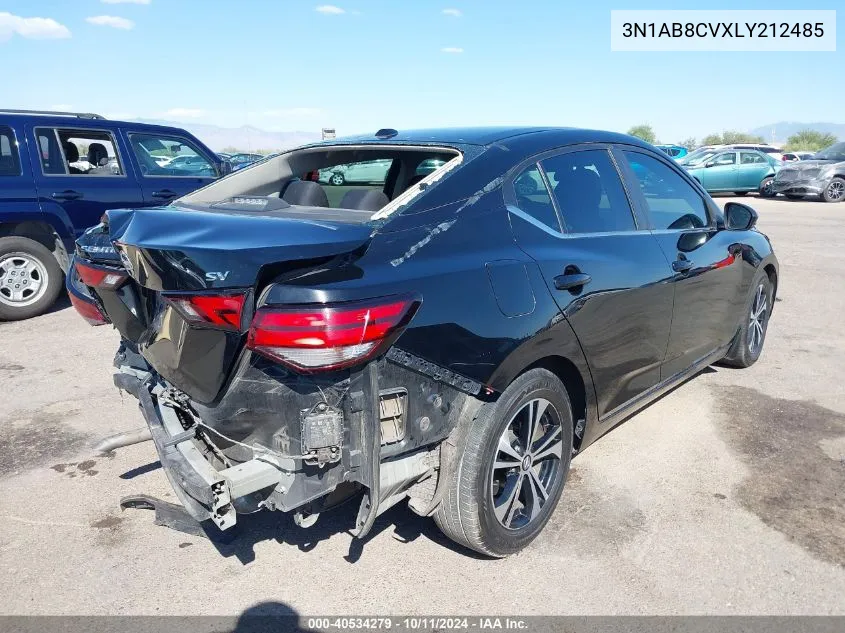 2020 Nissan Sentra Sv Xtronic Cvt VIN: 3N1AB8CVXLY212485 Lot: 40534279