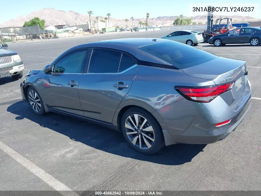 2020 Nissan Sentra Sv Xtronic Cvt VIN: 3N1AB8CV7LY246237 Lot: 40562542