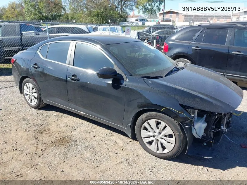 2020 Nissan Sentra S VIN: 3N1AB8BV5LY208913 Lot: 40569426