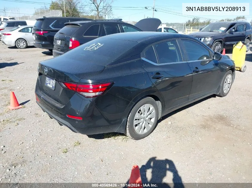 2020 Nissan Sentra S VIN: 3N1AB8BV5LY208913 Lot: 40569426