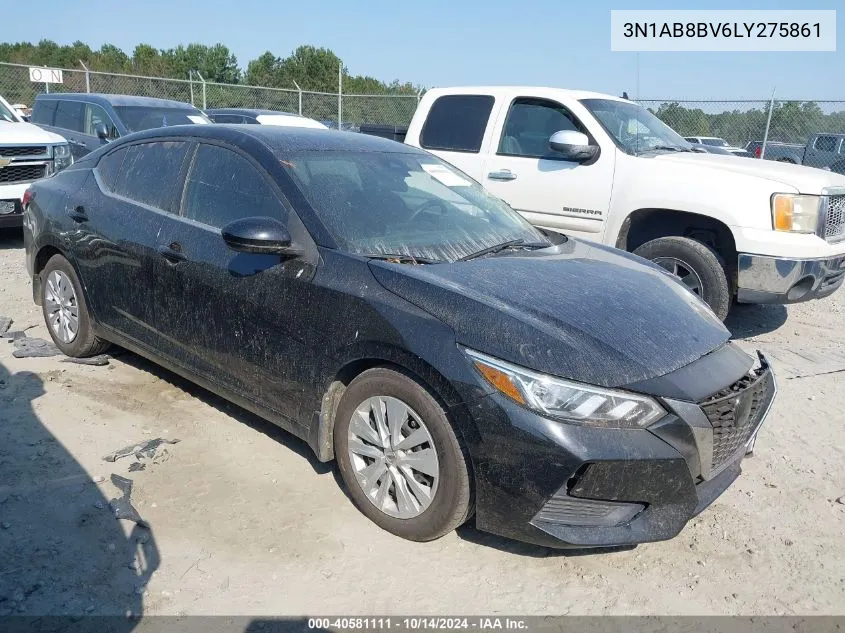 2020 Nissan Sentra S Xtronic Cvt VIN: 3N1AB8BV6LY275861 Lot: 40581111