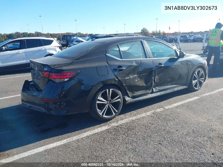 2020 Nissan Sentra Sr Xtronic Cvt VIN: 3N1AB8DV3LY302673 Lot: 40593333