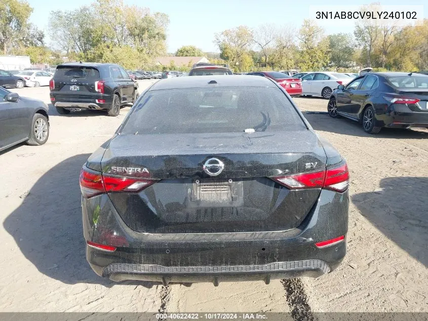 2020 Nissan Sentra Sv Xtronic Cvt VIN: 3N1AB8CV9LY240102 Lot: 40622422