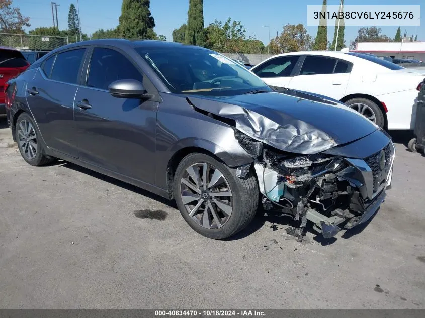 2020 Nissan Sentra Sv Xtronic Cvt VIN: 3N1AB8CV6LY245676 Lot: 40634470