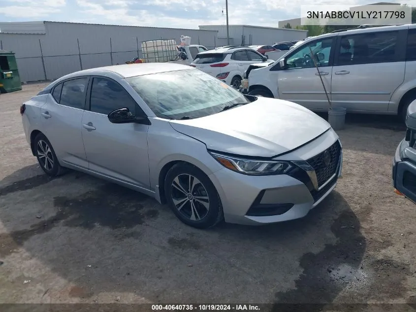 2020 Nissan Sentra Sv Xtronic Cvt VIN: 3N1AB8CV1LY217798 Lot: 40640735