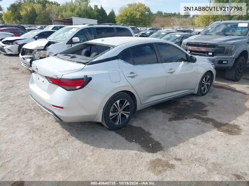 2020 Nissan Sentra Sv Xtronic Cvt VIN: 3N1AB8CV1LY217798 Lot: 40640735