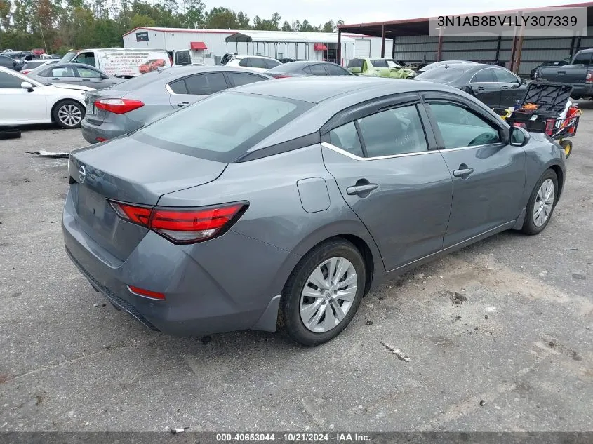 2020 Nissan Sentra S Xtronic Cvt VIN: 3N1AB8BV1LY307339 Lot: 40653044