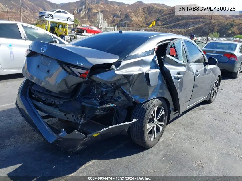 2020 Nissan Sentra Sv Xtronic Cvt VIN: 3N1AB8CV9LY300928 Lot: 40654474