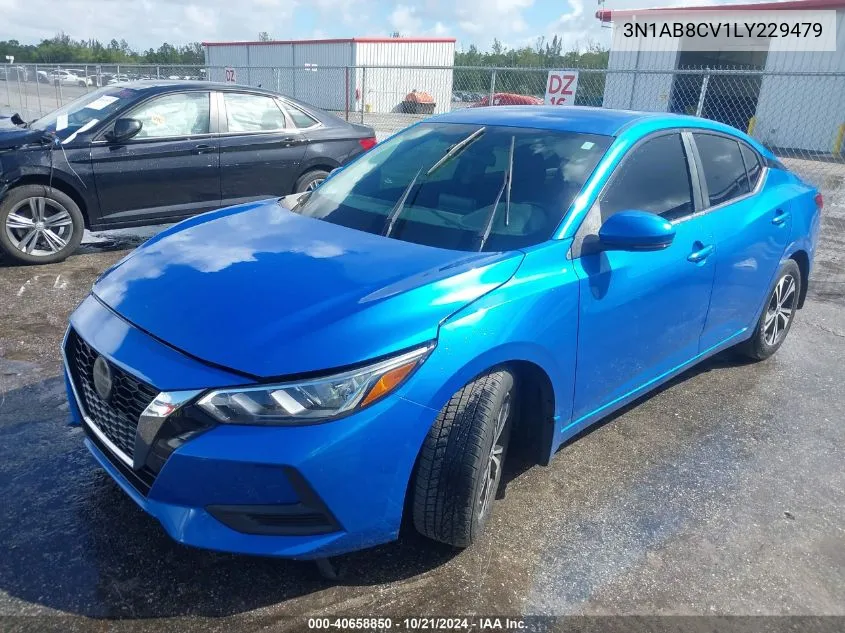 2020 Nissan Sentra Sv Xtronic Cvt VIN: 3N1AB8CV1LY229479 Lot: 40658850