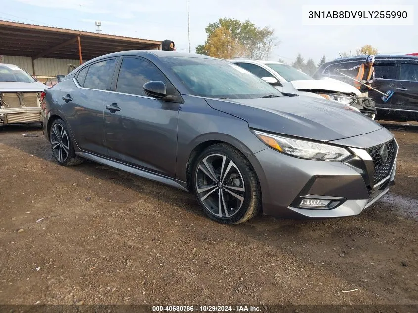 2020 Nissan Sentra Sr Xtronic Cvt VIN: 3N1AB8DV9LY255990 Lot: 40680786