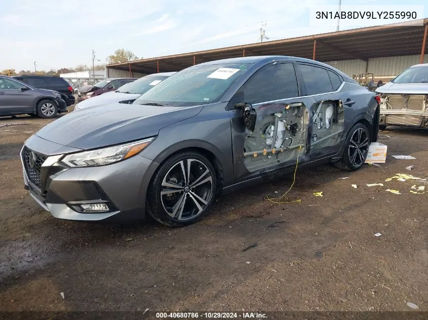 2020 Nissan Sentra Sr Xtronic Cvt VIN: 3N1AB8DV9LY255990 Lot: 40680786