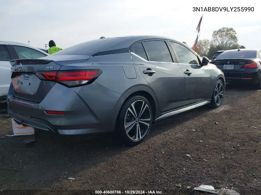 2020 Nissan Sentra Sr Xtronic Cvt VIN: 3N1AB8DV9LY255990 Lot: 40680786