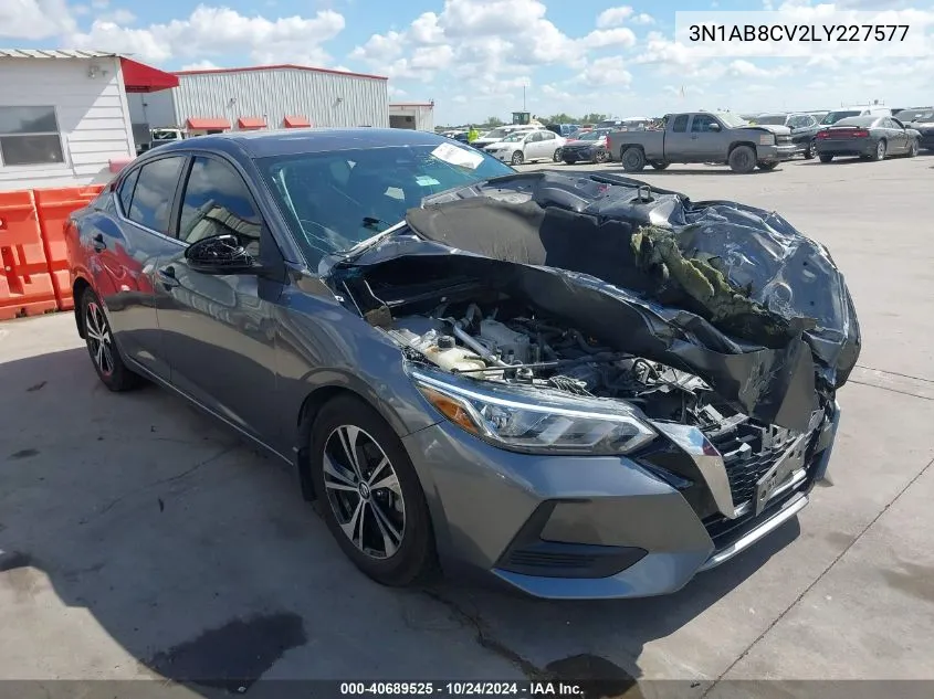 2020 Nissan Sentra Sv VIN: 3N1AB8CV2LY227577 Lot: 40689525