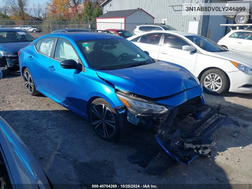 2020 Nissan Sentra Sr VIN: 3N1AB8DV0LY246899 Lot: 40704269