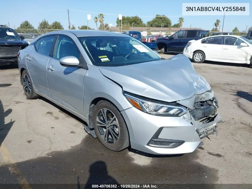 2020 Nissan Sentra Sv Xtronic Cvt VIN: 3N1AB8CV4LY255848 Lot: 40706382