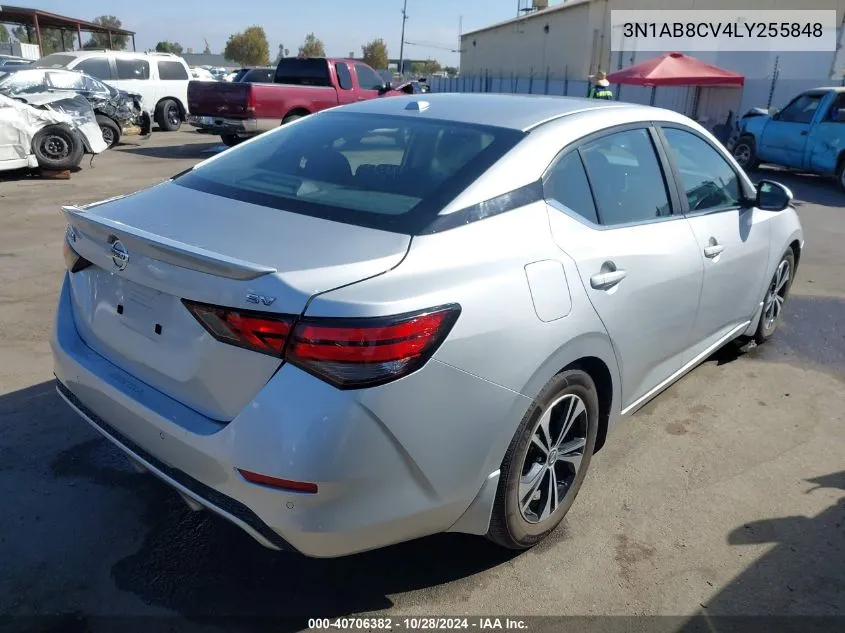 2020 Nissan Sentra Sv Xtronic Cvt VIN: 3N1AB8CV4LY255848 Lot: 40706382