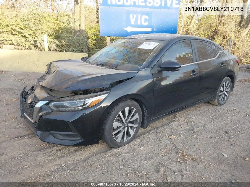 2020 Nissan Sentra Sv Xtronic Cvt VIN: 3N1AB8CV8LY210718 Lot: 40715573