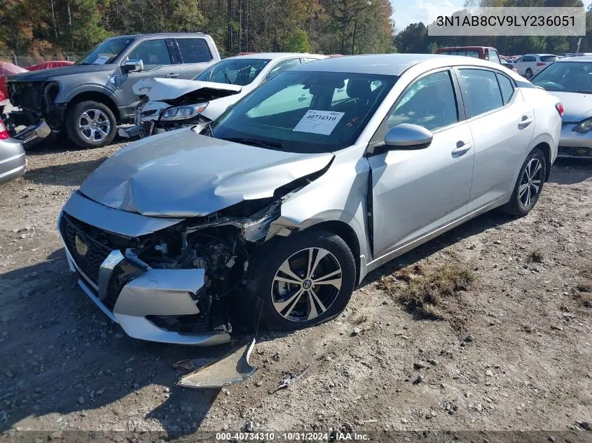 2020 Nissan Sentra Sv Xtronic Cvt VIN: 3N1AB8CV9LY236051 Lot: 40734310