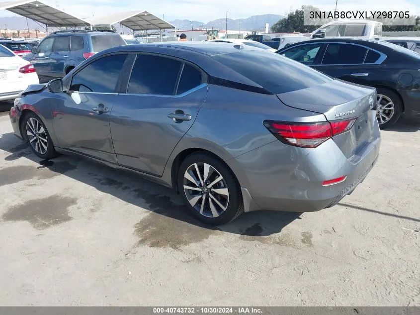 2020 Nissan Sentra Sv Xtronic Cvt VIN: 3N1AB8CVXLY298705 Lot: 40743732