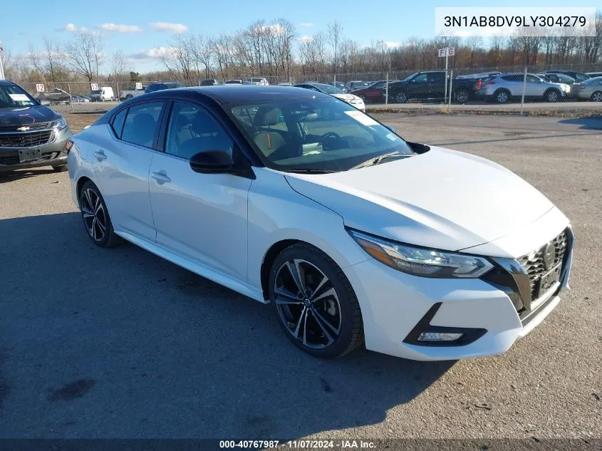 2020 Nissan Sentra Sr Xtronic Cvt VIN: 3N1AB8DV9LY304279 Lot: 40767987