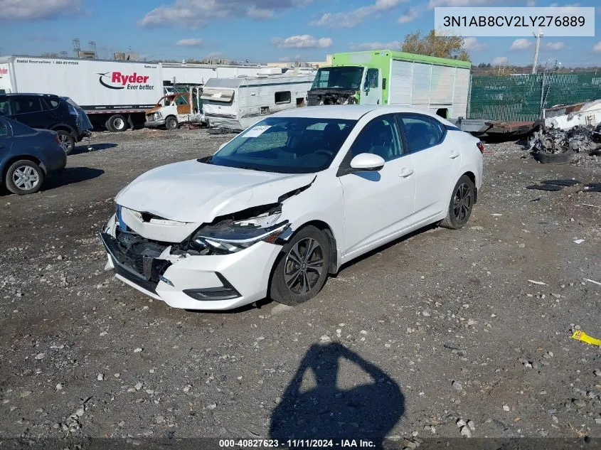 2020 Nissan Sentra Sv Xtronic Cvt VIN: 3N1AB8CV2LY276889 Lot: 40827623