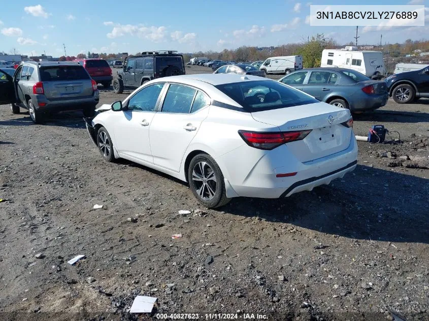 2020 Nissan Sentra Sv Xtronic Cvt VIN: 3N1AB8CV2LY276889 Lot: 40827623