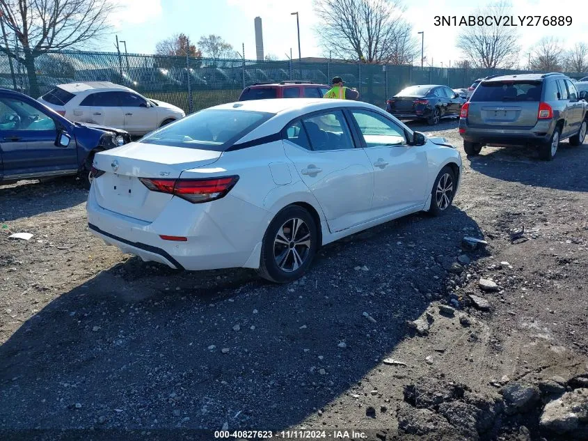 2020 Nissan Sentra Sv Xtronic Cvt VIN: 3N1AB8CV2LY276889 Lot: 40827623