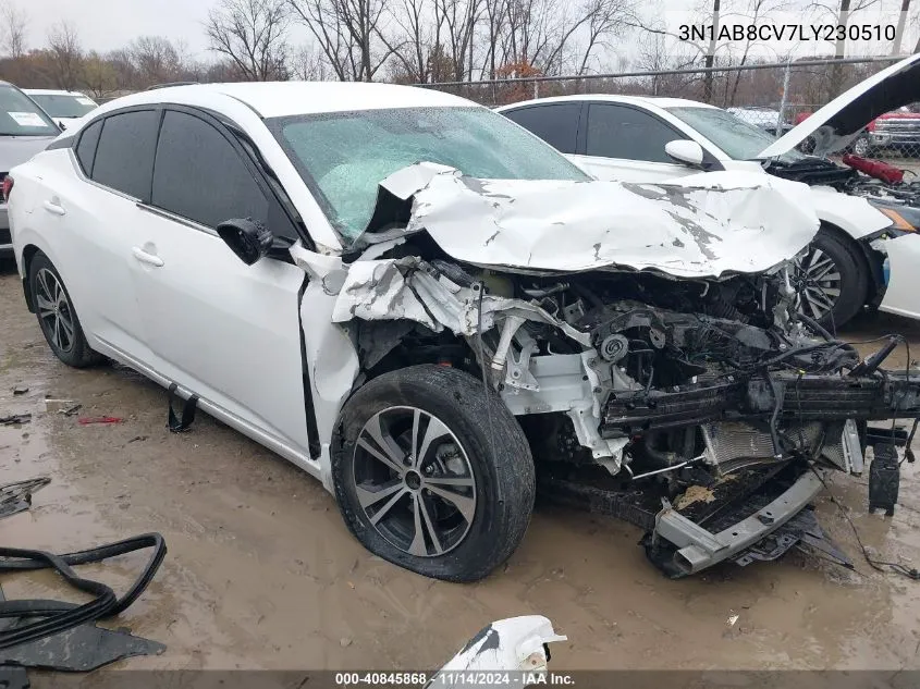 3N1AB8CV7LY230510 2020 Nissan Sentra Sv Xtronic Cvt