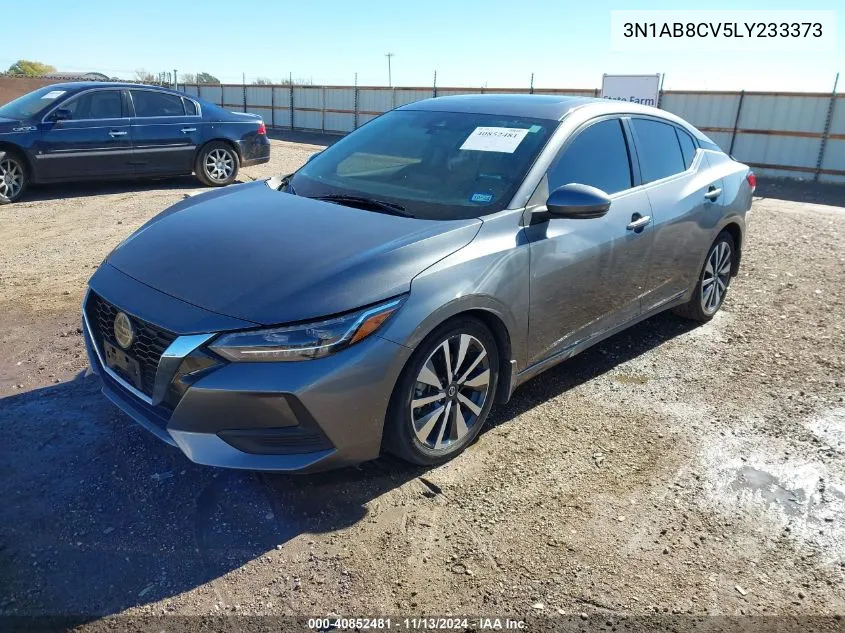 2020 Nissan Sentra Sv Xtronic Cvt VIN: 3N1AB8CV5LY233373 Lot: 40852481