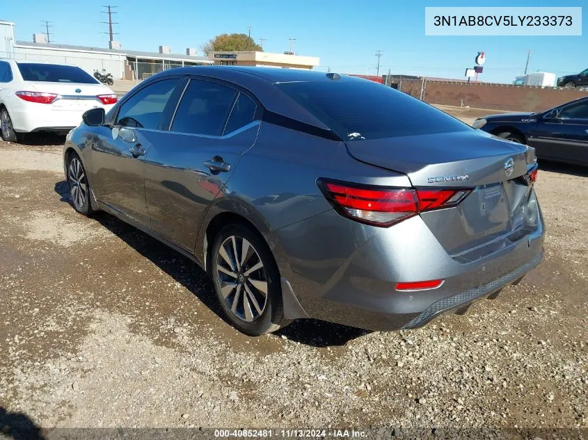 2020 Nissan Sentra Sv Xtronic Cvt VIN: 3N1AB8CV5LY233373 Lot: 40852481