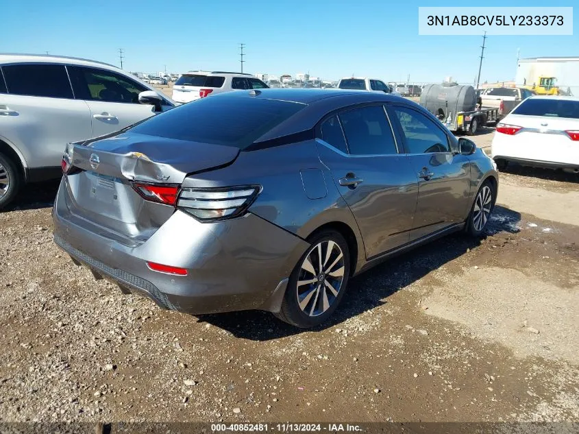 2020 Nissan Sentra Sv Xtronic Cvt VIN: 3N1AB8CV5LY233373 Lot: 40852481