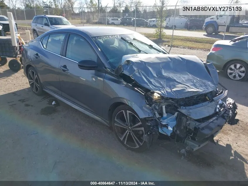 2020 Nissan Sentra Sr Xtronic Cvt VIN: 3N1AB8DVXLY275133 Lot: 40864647