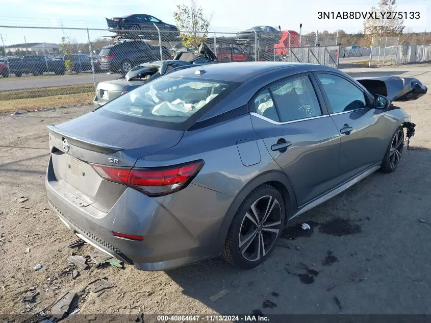 2020 Nissan Sentra Sr Xtronic Cvt VIN: 3N1AB8DVXLY275133 Lot: 40864647