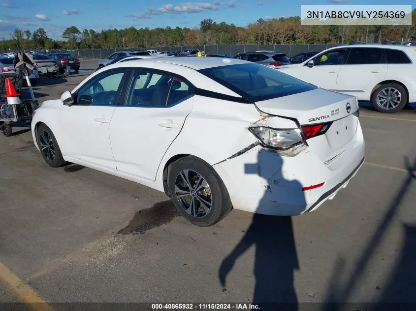 2020 Nissan Sentra Sv Xtronic Cvt VIN: 3N1AB8CV9LY254369 Lot: 40865932