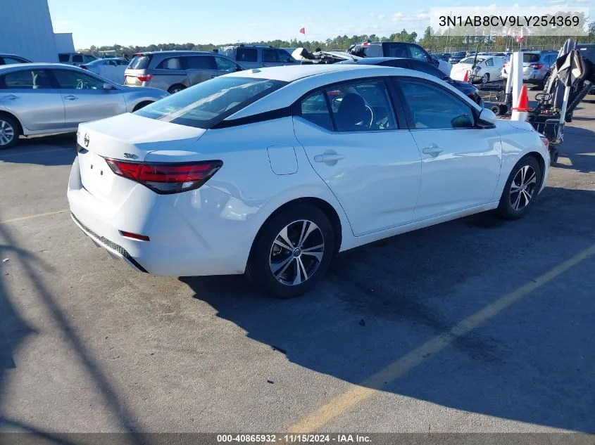 2020 Nissan Sentra Sv Xtronic Cvt VIN: 3N1AB8CV9LY254369 Lot: 40865932