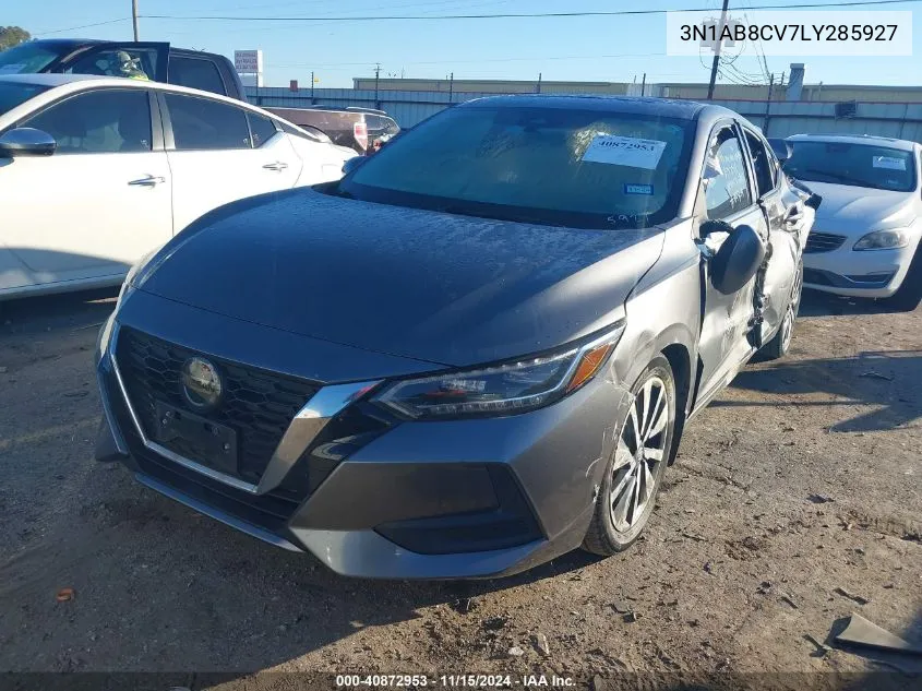 3N1AB8CV7LY285927 2020 Nissan Sentra Sv Xtronic Cvt