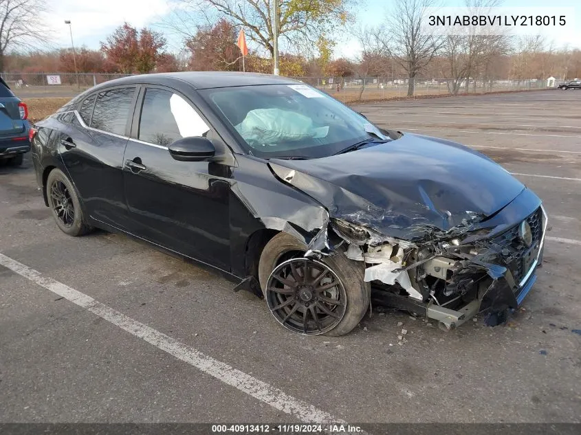 2020 Nissan Sentra S Xtronic Cvt VIN: 3N1AB8BV1LY218015 Lot: 40913412