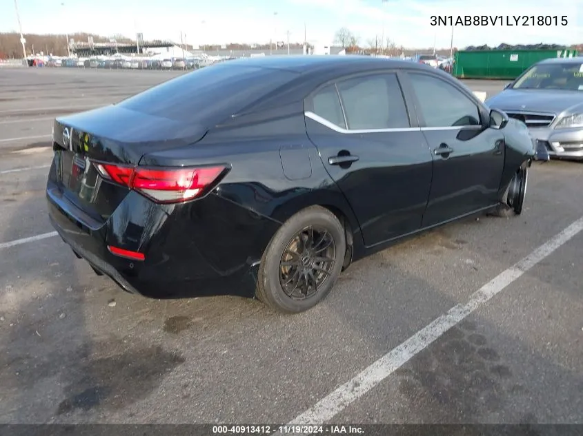 2020 Nissan Sentra S Xtronic Cvt VIN: 3N1AB8BV1LY218015 Lot: 40913412