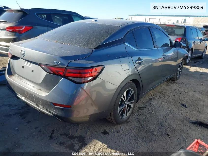 2021 Nissan Sentra VIN: 3N1AB8CV7MY299859 Lot: 12093508