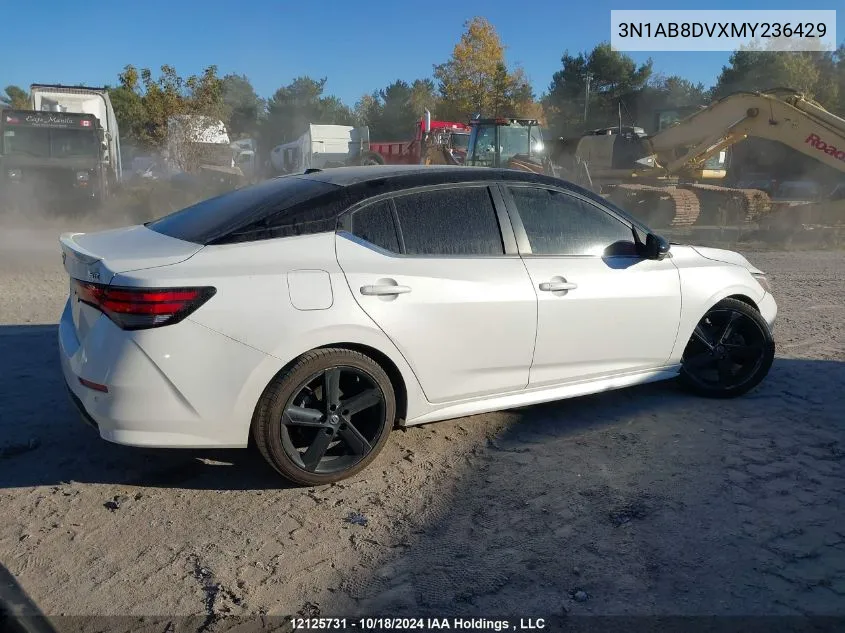 2021 Nissan Sentra VIN: 3N1AB8DVXMY236429 Lot: 12125731